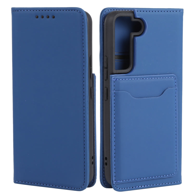 For Samsung Galaxy S22 5G Strong Magnetism Liquid Feel Horizontal Flip Leather Phone Case