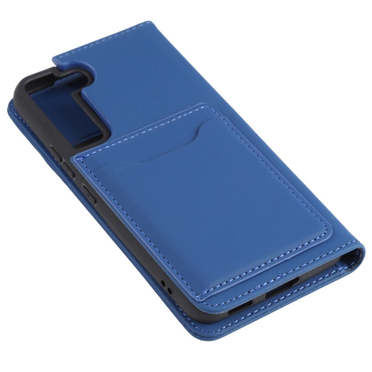 For Samsung Galaxy S22 5G Strong Magnetism Liquid Feel Horizontal Flip Leather Phone Case