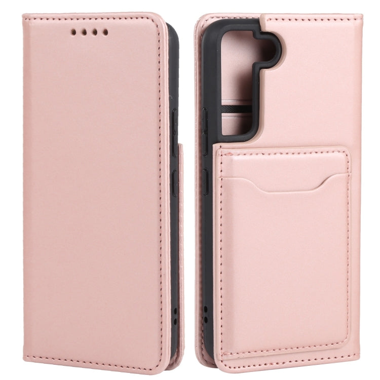 For Samsung Galaxy S22 5G Strong Magnetism Liquid Feel Horizontal Flip Leather Phone Case