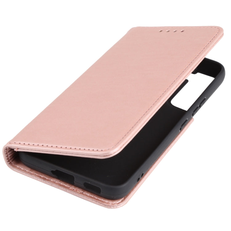 For Samsung Galaxy S22 5G Strong Magnetism Liquid Feel Horizontal Flip Leather Phone Case
