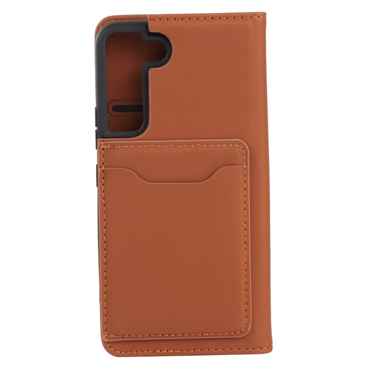 For Samsung Galaxy S22 5G Strong Magnetism Liquid Feel Horizontal Flip Leather Phone Case