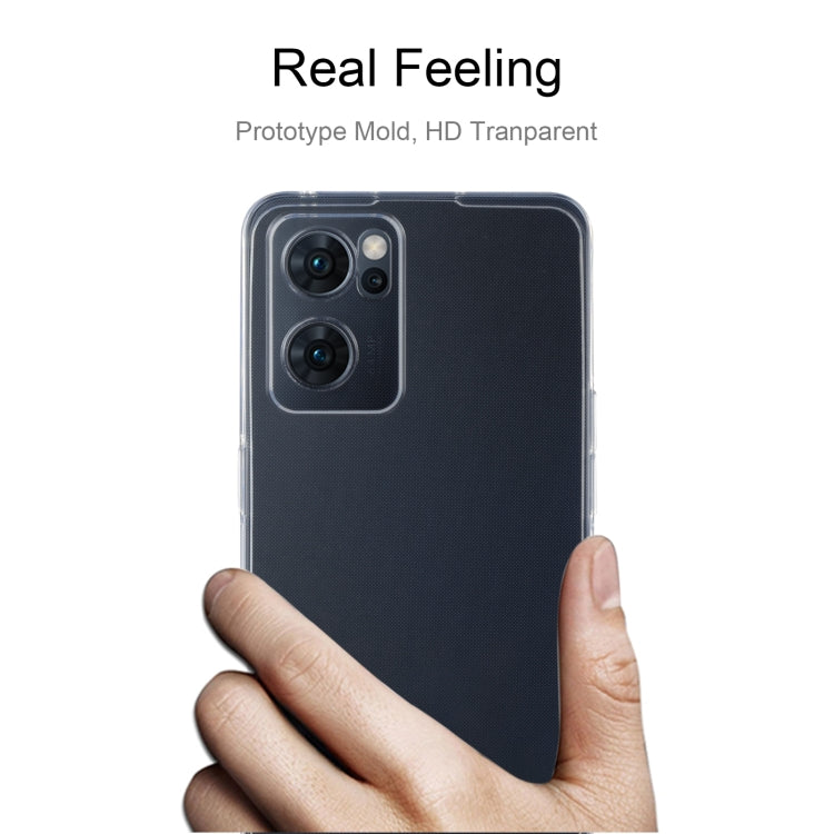 For OPPO Reno7 5G 0.75mm Ultra-thin Transparent TPU Soft Phone Case