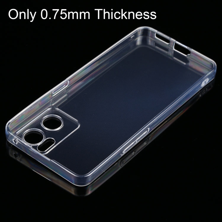 For OPPO Reno7 5G 0.75mm Ultra-thin Transparent TPU Soft Phone Case