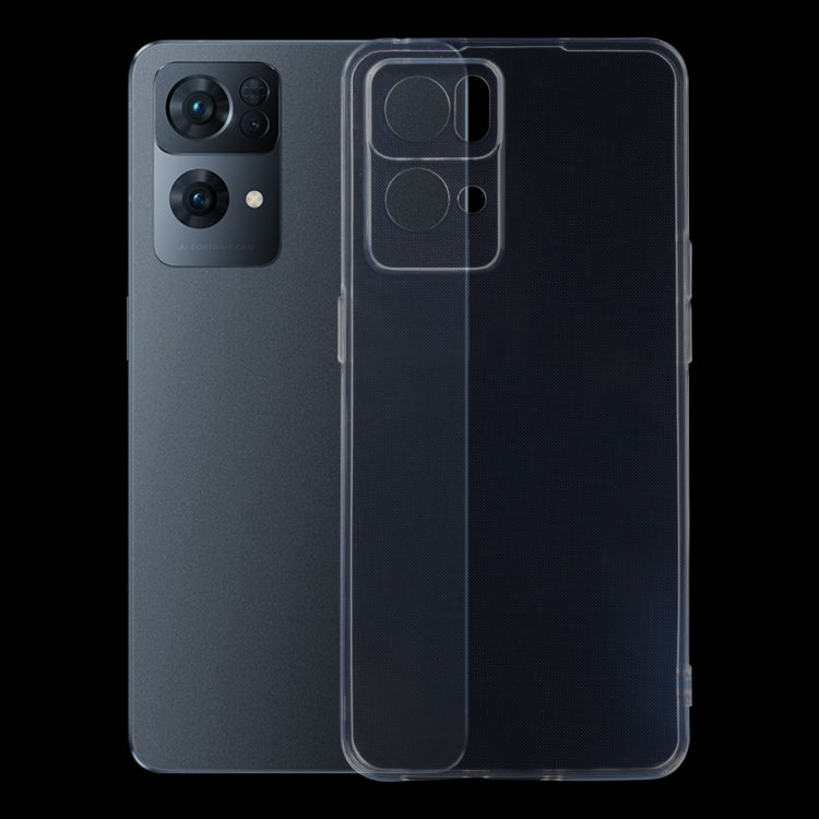 For OPPO Reno7 Pro 5G 0.75mm Ultra-thin Transparent TPU Soft Phone Case
