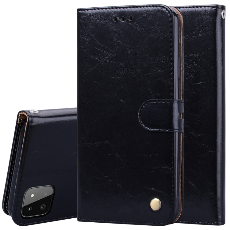 For Samsung Galaxy A22 4G Oil Wax Texture Leather Phone Case