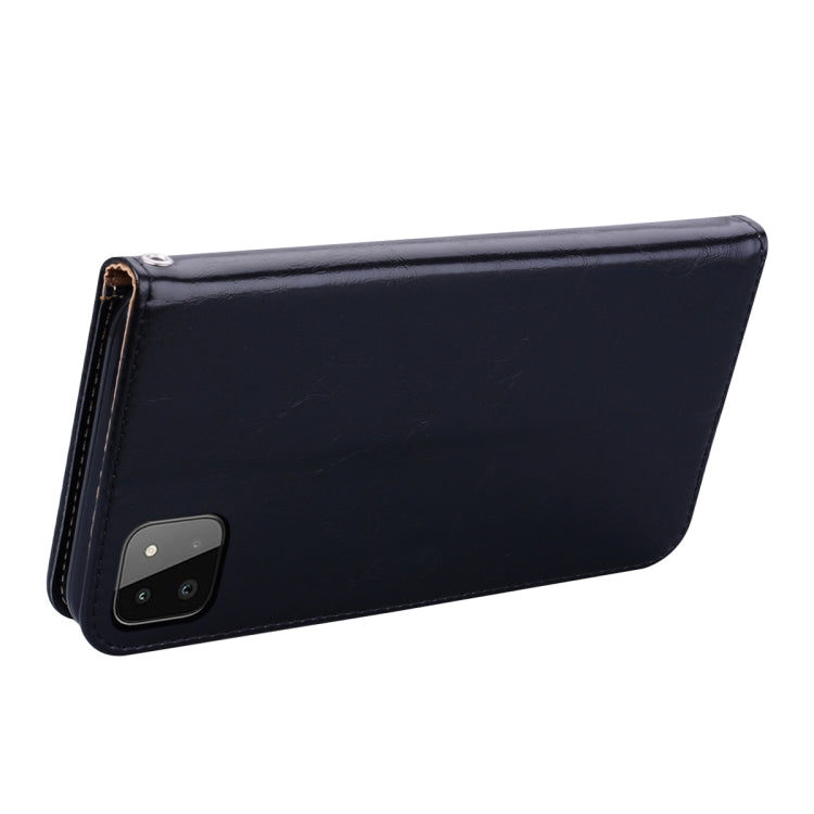 For Samsung Galaxy A22 4G Oil Wax Texture Leather Phone Case