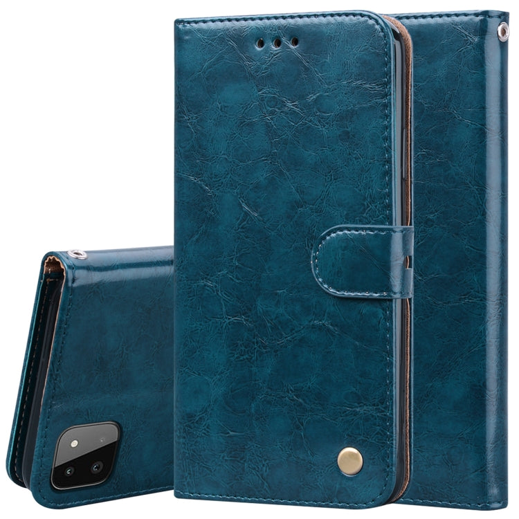 For Samsung Galaxy A22 4G Oil Wax Texture Leather Phone Case