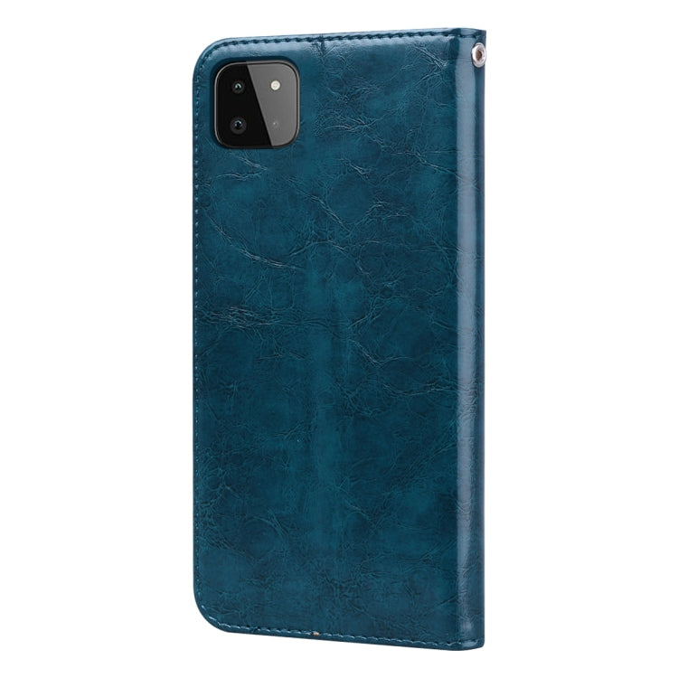For Samsung Galaxy A22 4G Oil Wax Texture Leather Phone Case
