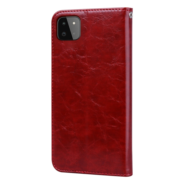 For Samsung Galaxy A22 4G Oil Wax Texture Leather Phone Case