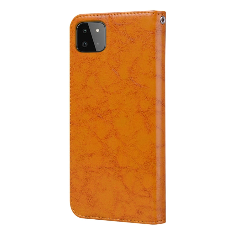 For Samsung Galaxy A22 4G Oil Wax Texture Leather Phone Case