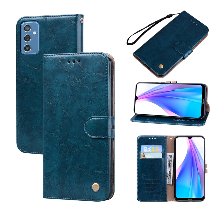 For Samsung Galaxy M52 5G Oil Wax Texture Leather Phone Case