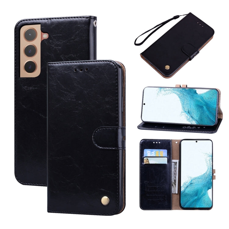 For Samsung Galaxy S22 5G Oil Wax Texture Leather Phone Case