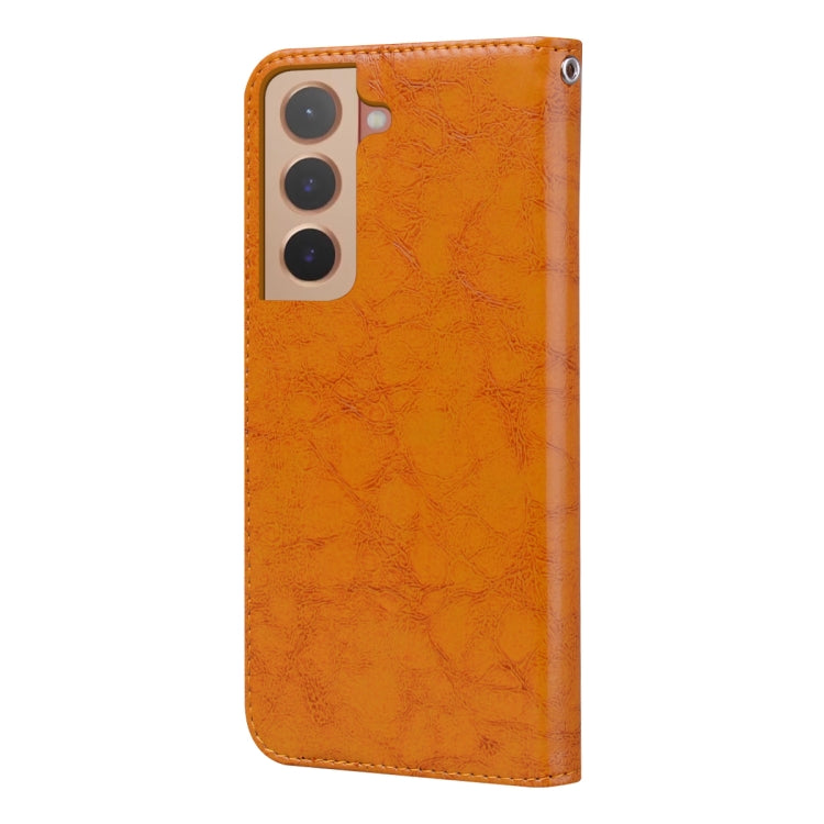 For Samsung Galaxy S22 5G Oil Wax Texture Leather Phone Case