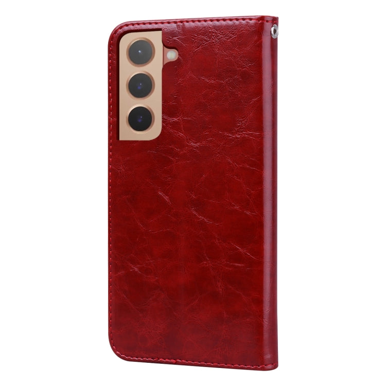 For Samsung Galaxy S22+ 5G Oil Wax Texture Leather Phone Case