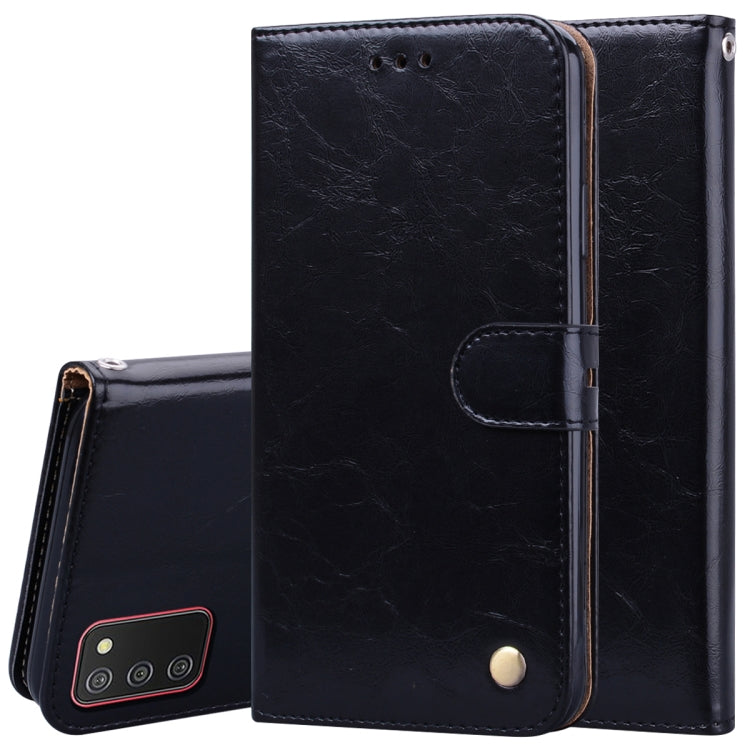 For Samsung Galaxy A02s Oil Wax Texture Leather Phone Case