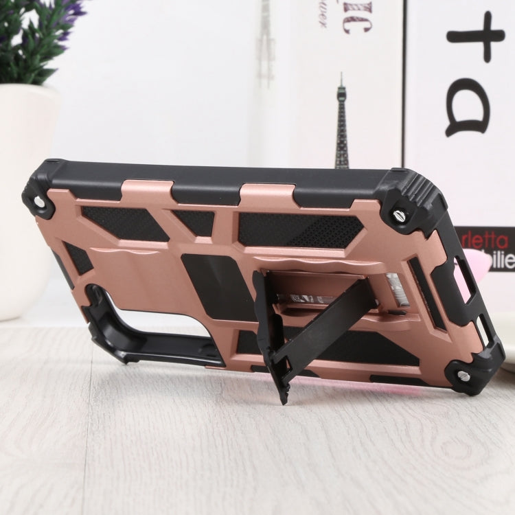 For Samsung Galaxy S22 5G Shockproof TPU + PC Magnetic Protective Phone Case with Holder