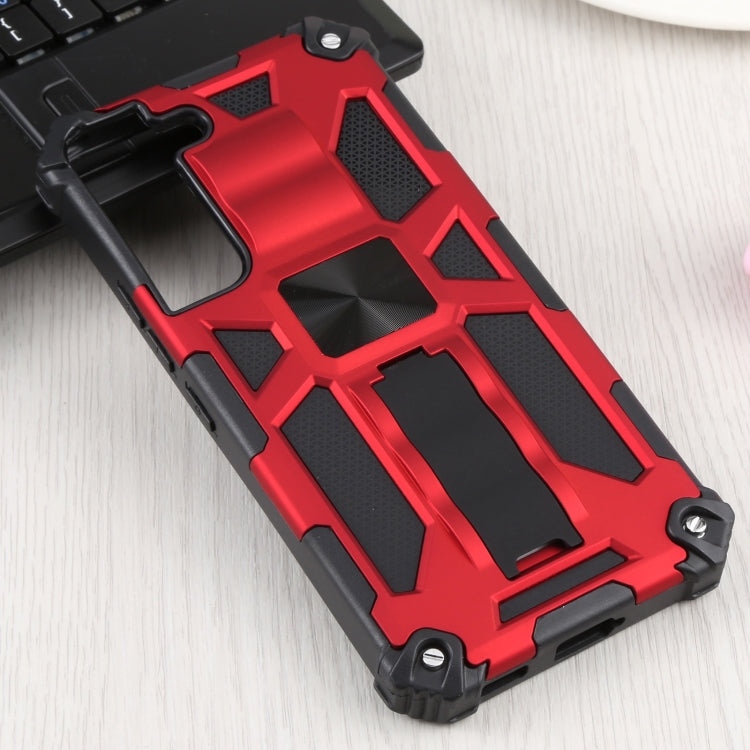 For Samsung Galaxy S22 5G Shockproof TPU + PC Magnetic Protective Phone Case with Holder