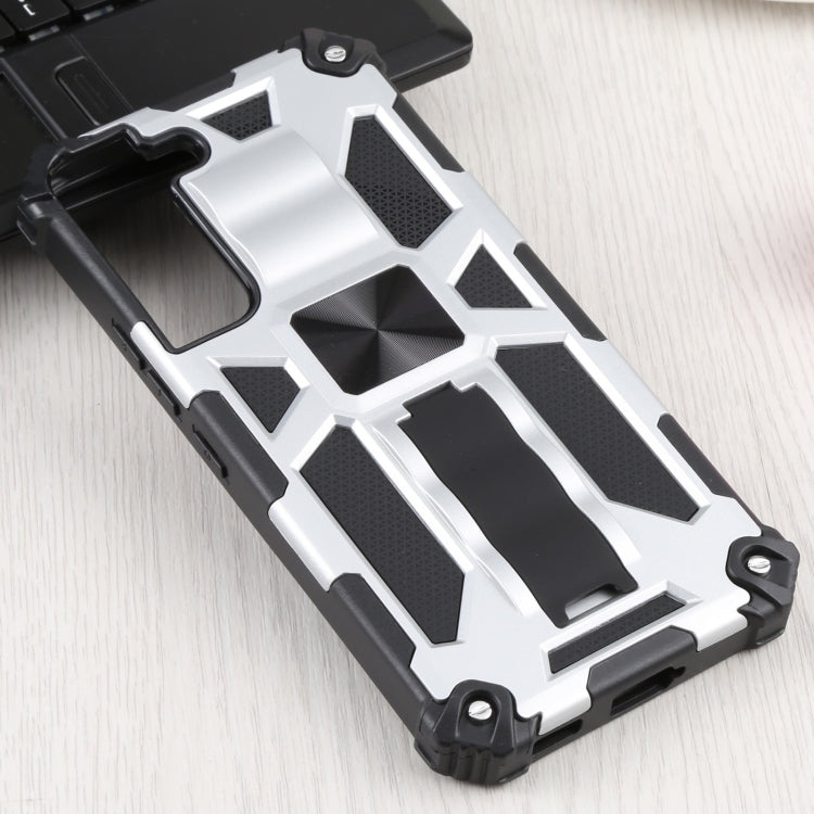 For Samsung Galaxy S22 5G Shockproof TPU + PC Magnetic Protective Phone Case with Holder