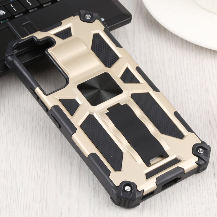 For Samsung Galaxy S22 5G Shockproof TPU + PC Magnetic Protective Phone Case with Holder