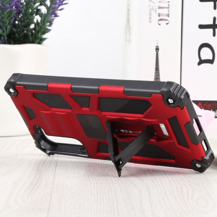 For Samsung Galaxy S22+ 5G Shockproof TPU + PC Magnetic Protective Phone Case with Holder