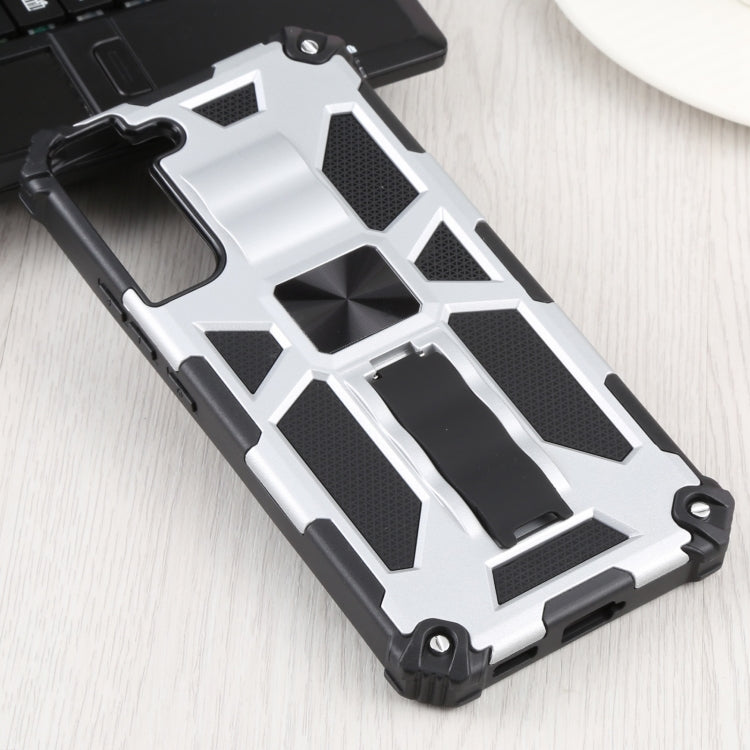 For Samsung Galaxy S22+ 5G Shockproof TPU + PC Magnetic Protective Phone Case with Holder