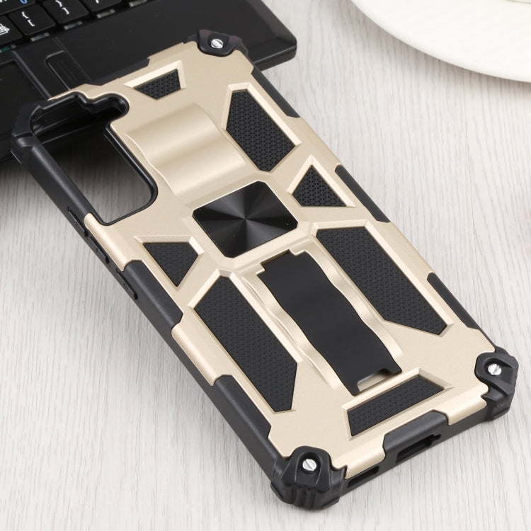 For Samsung Galaxy S22+ 5G Shockproof TPU + PC Magnetic Protective Phone Case with Holder