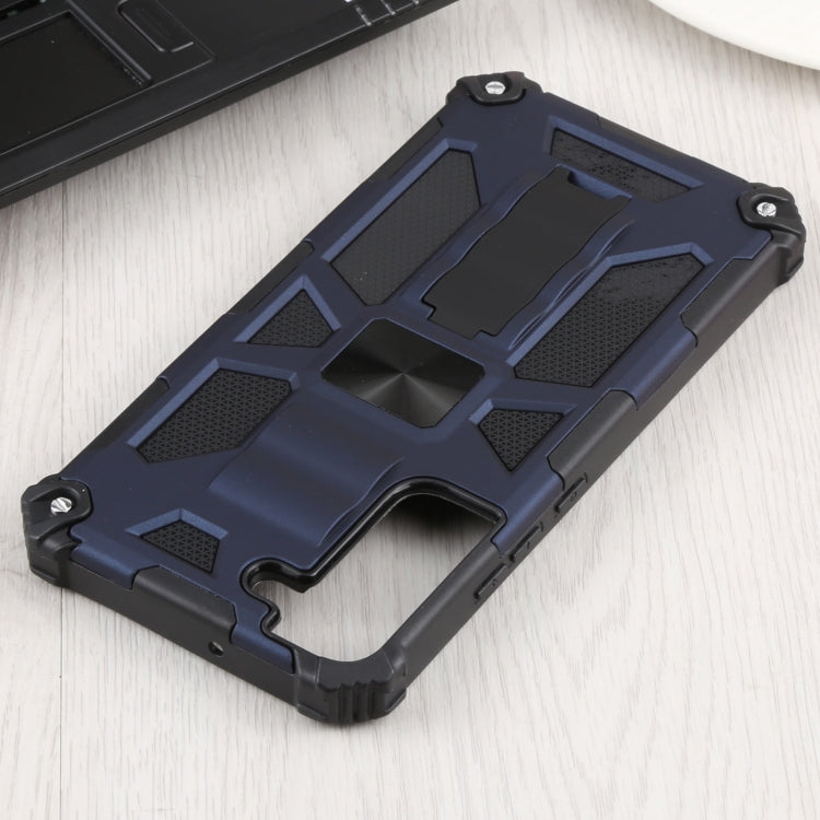 For Samsung Galaxy S22+ 5G Shockproof TPU + PC Magnetic Protective Phone Case with Holder