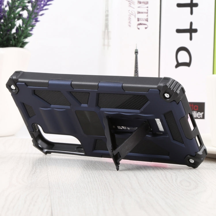 For Samsung Galaxy S22+ 5G Shockproof TPU + PC Magnetic Protective Phone Case with Holder