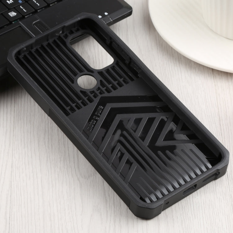 For Motorola Moto G Pure Sliding Camera Cover Design PC + TPU Shockproof Phone Case with Ring Holder & Card Slot