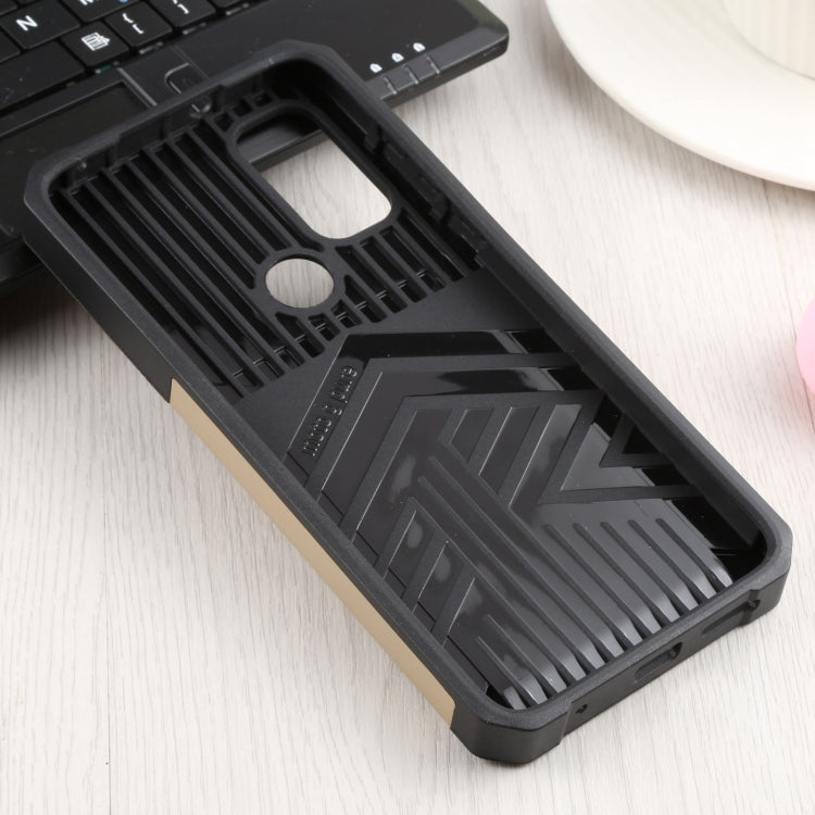 For Motorola Moto G Pure Sliding Camera Cover Design PC + TPU Shockproof Phone Case with Ring Holder & Card Slot