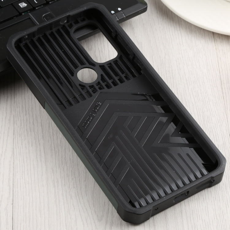 For Motorola Moto G Pure Sliding Camera Cover Design PC + TPU Shockproof Phone Case with Ring Holder & Card Slot