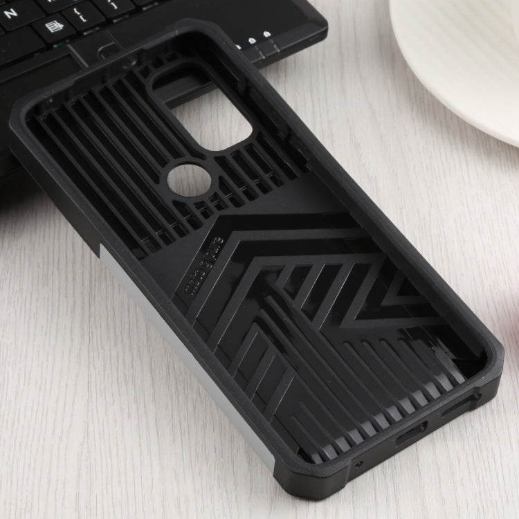 For Motorola Moto G Pure Sliding Camera Cover Design PC + TPU Shockproof Phone Case with Ring Holder & Card Slot