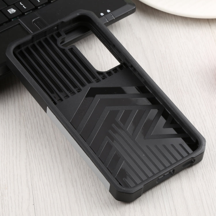 For Samsung Galaxy S22 5G Sliding Camera Cover Design PC + TPU Shockproof Phone Case with Ring Holder & Card Slot