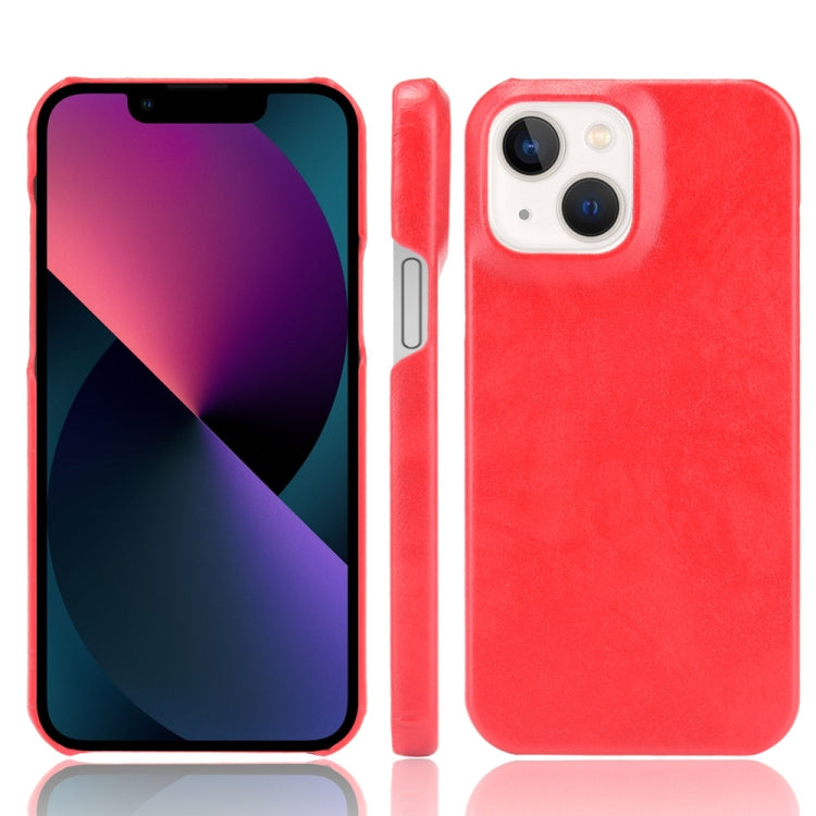 For iPhone 13 mini Litchi Leather PC Phone Case