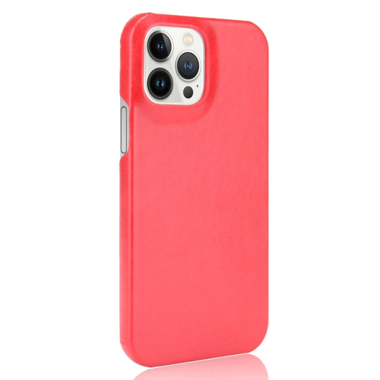 For iPhone 13 Pro Max Litchi Leather PC Phone Case
