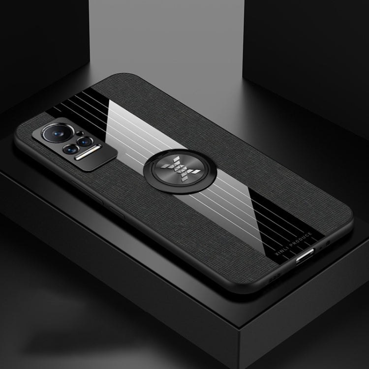 For Xiaomi Civi XINLI Stitching Cloth Texture TPU Phone Case with Ring Holder