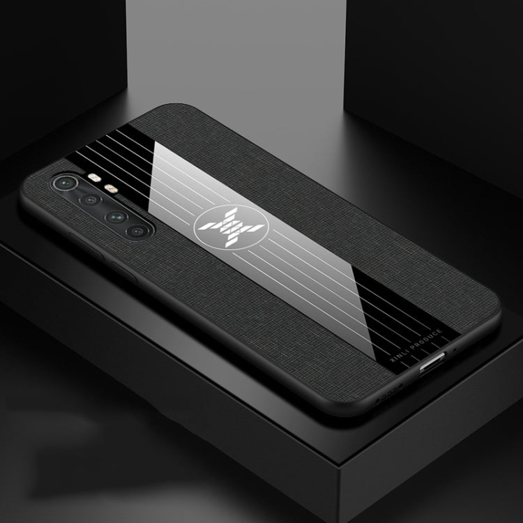 For Xiaomi Mi Note 10 Lite XINLI Stitching Cloth Texture TPU Phone Case