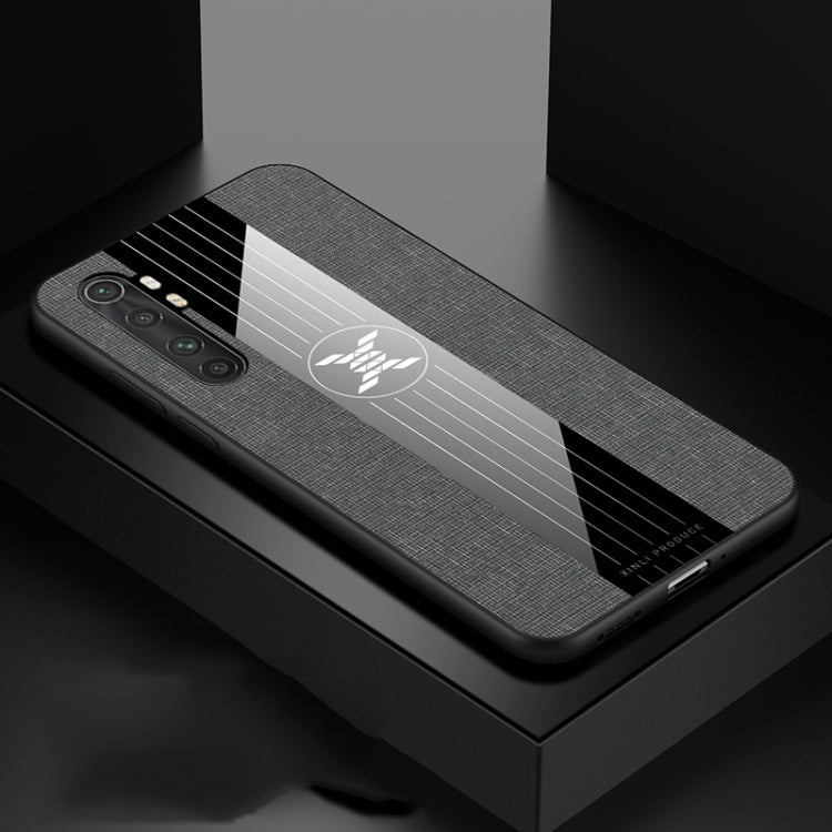 For Xiaomi Mi Note 10 Lite XINLI Stitching Cloth Texture TPU Phone Case