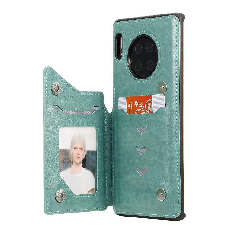 For Huawei Mate30 Pro Cat Tree Embossing Pattern Shockproof Protective Case with Card Slots & Photo Frame