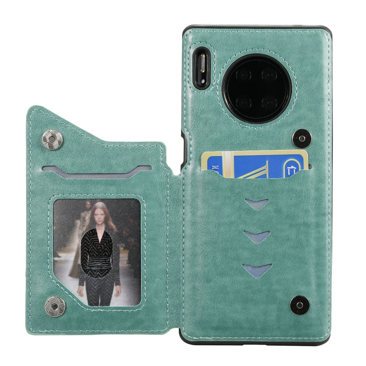 For Huawei Mate30 Pro Cat Tree Embossing Pattern Shockproof Protective Case with Card Slots & Photo Frame