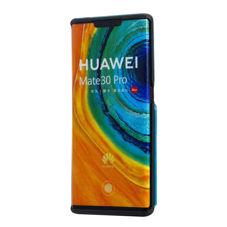 For Huawei Mate30 Pro Cat Tree Embossing Pattern Shockproof Protective Case with Card Slots & Photo Frame