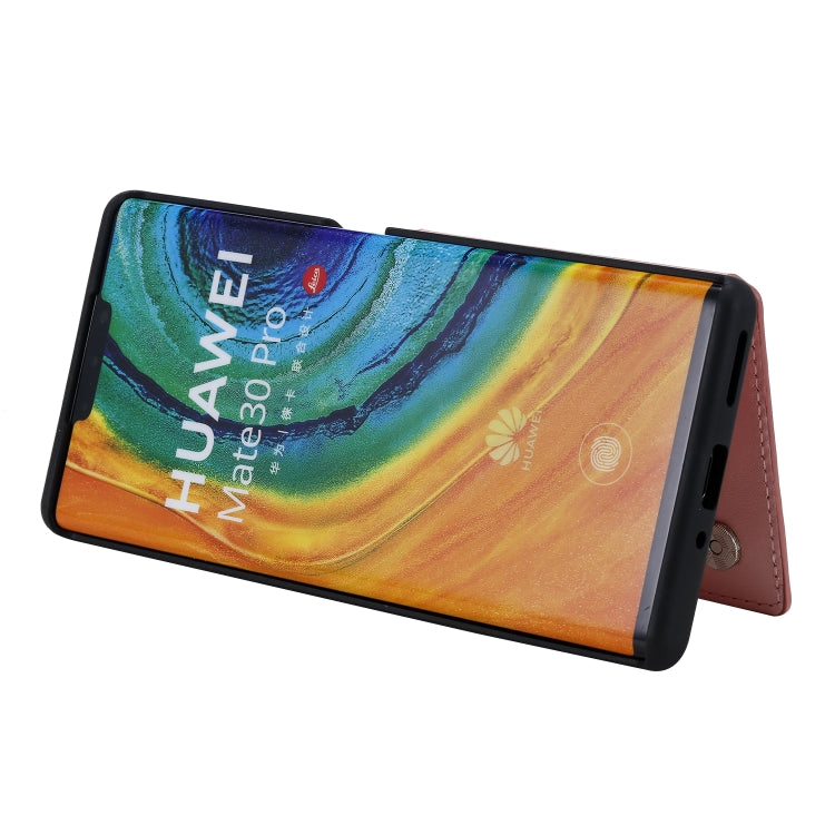For Huawei Mate30 Pro Cat Tree Embossing Pattern Shockproof Protective Case with Card Slots & Photo Frame