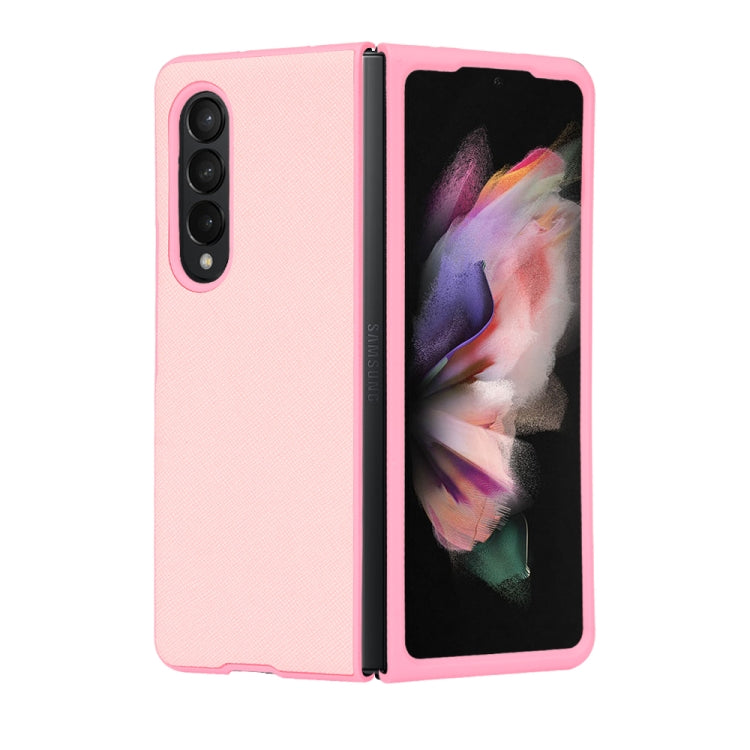 For Samsung Galaxy Z Fold3 5G Cross Texture Phone Case