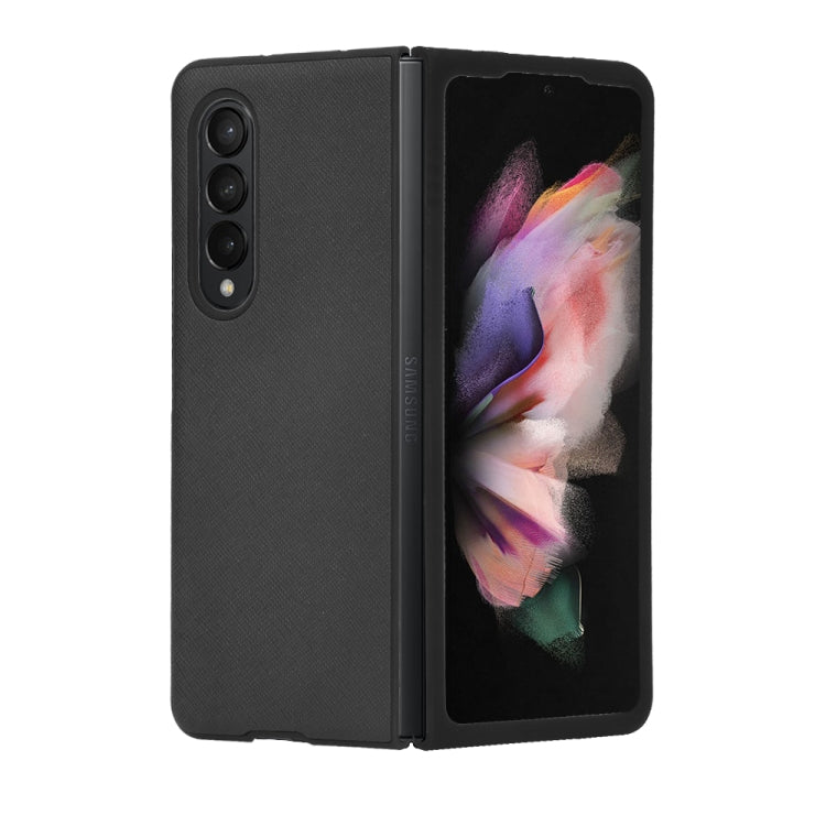 For Samsung Galaxy Z Fold3 5G Cross Texture Phone Case