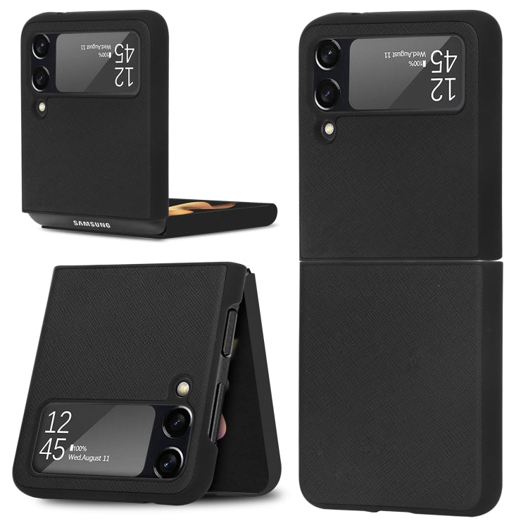 For Samsung Galaxy Z Flip3 5G Cross Texture Phone Case