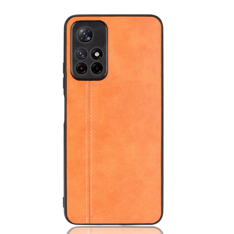 For Xiaomi Redmi Note 11 5G Sewing Cow Pattern Skin Phone Case