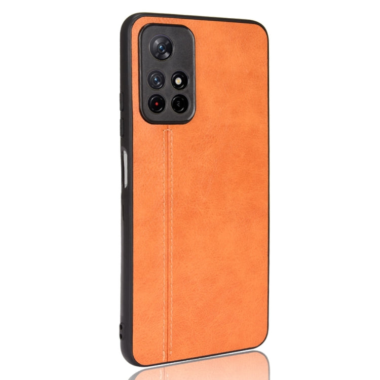 For Xiaomi Redmi Note 11 5G Sewing Cow Pattern Skin Phone Case