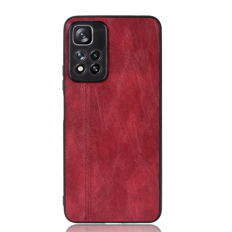 For Xiaomi Redmi Note 11 Pro Sewing Cow Pattern Skin Phone Case