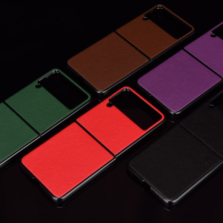 For Samsung Galaxy Z Flip3 5G Litchi Texture Phone Case
