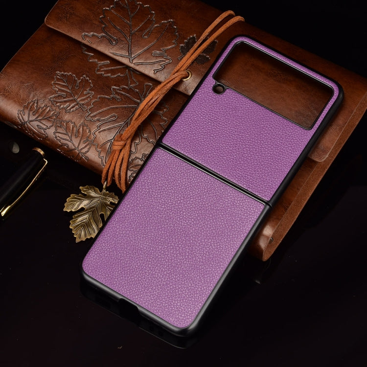 For Samsung Galaxy Z Flip3 5G Litchi Texture Phone Case